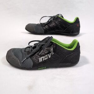 Inov-8 Bare-XF 210 V2 Training Shoes Mens 9.5 Black Green Minimalist Zero Drop